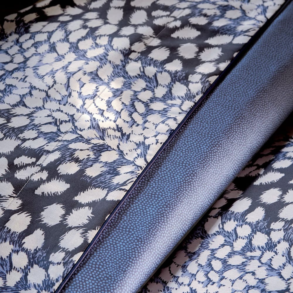 Drap plat satin bleu foncé 270x295 cm — vue 3