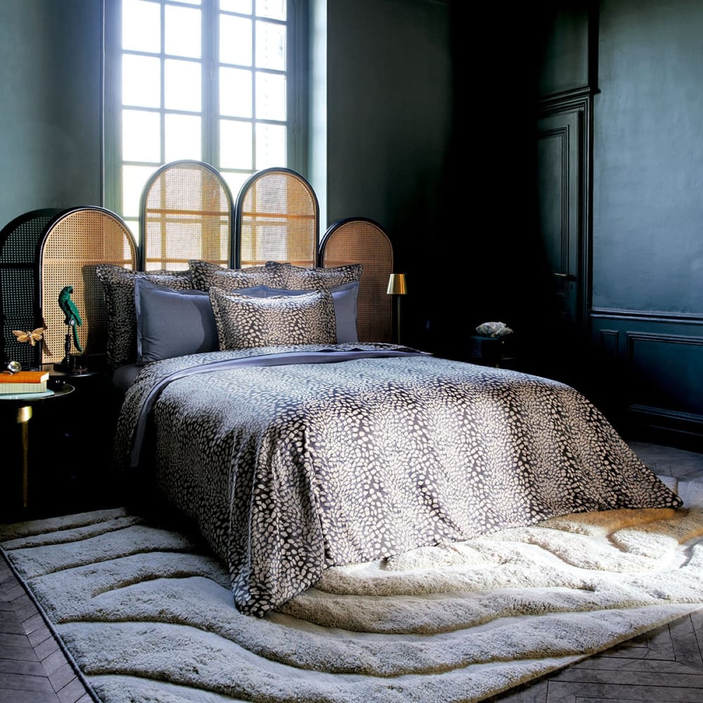 Housse de couette satin bleu foncé 260x240 cm — vue 4