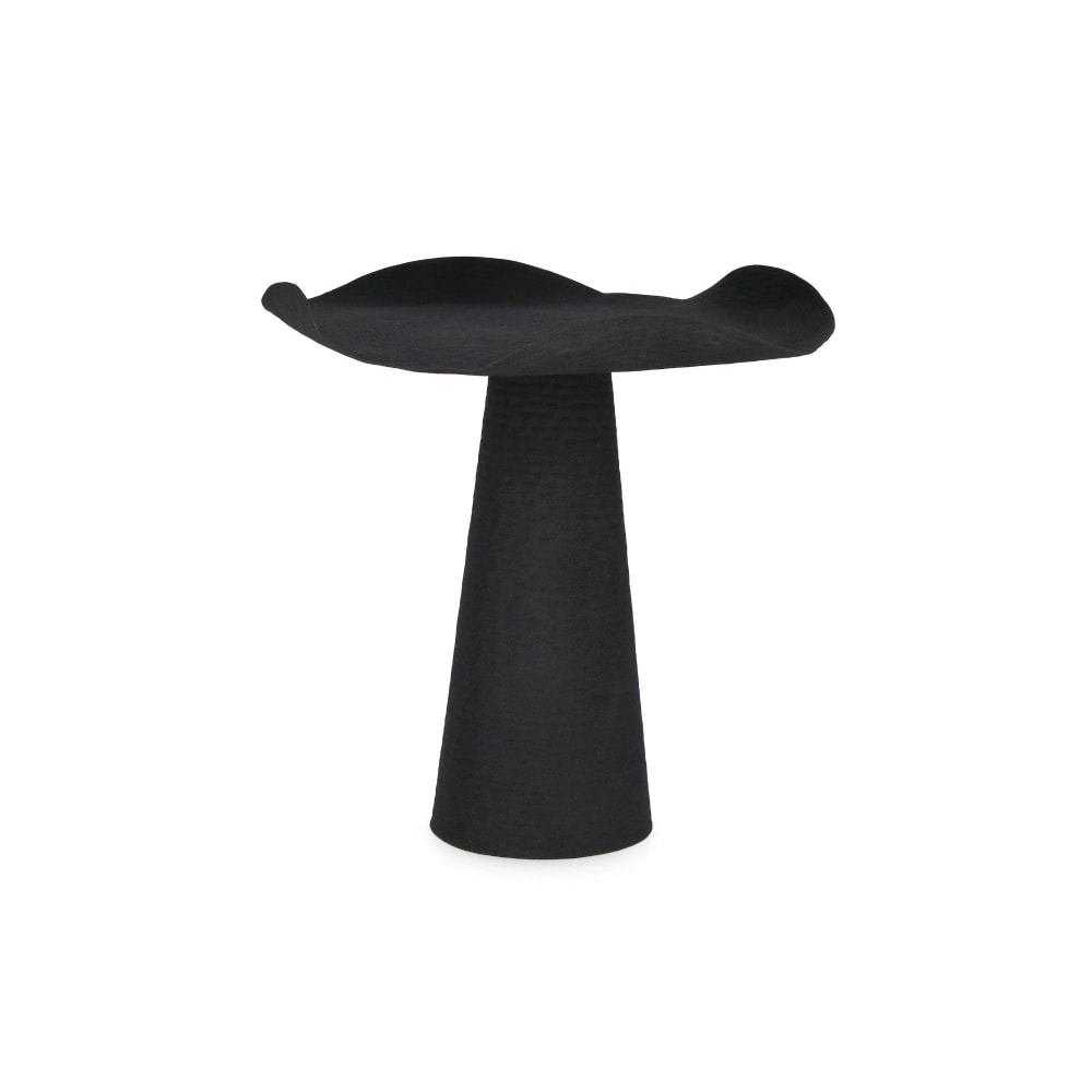 Table basse ronde design en métal d46 noir