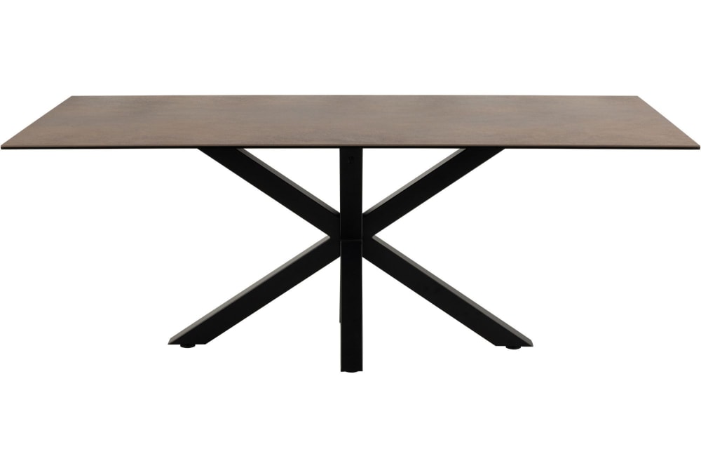 Table+rectangulaire+en+ceramique+L200+marron