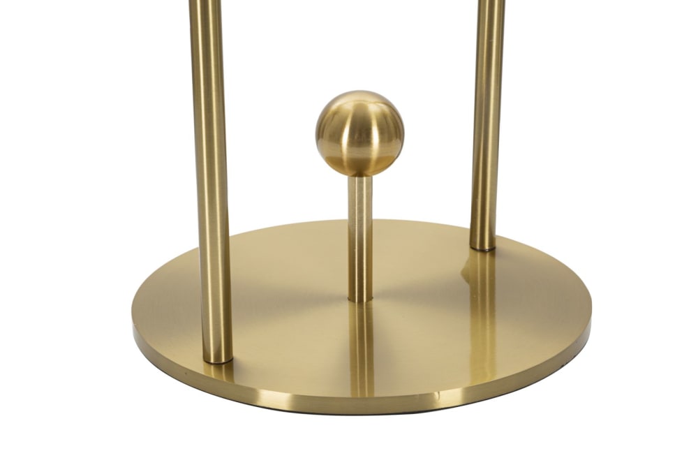 Lampe de table avec sphère en verre blanc ø 21x47 cm — vue 4