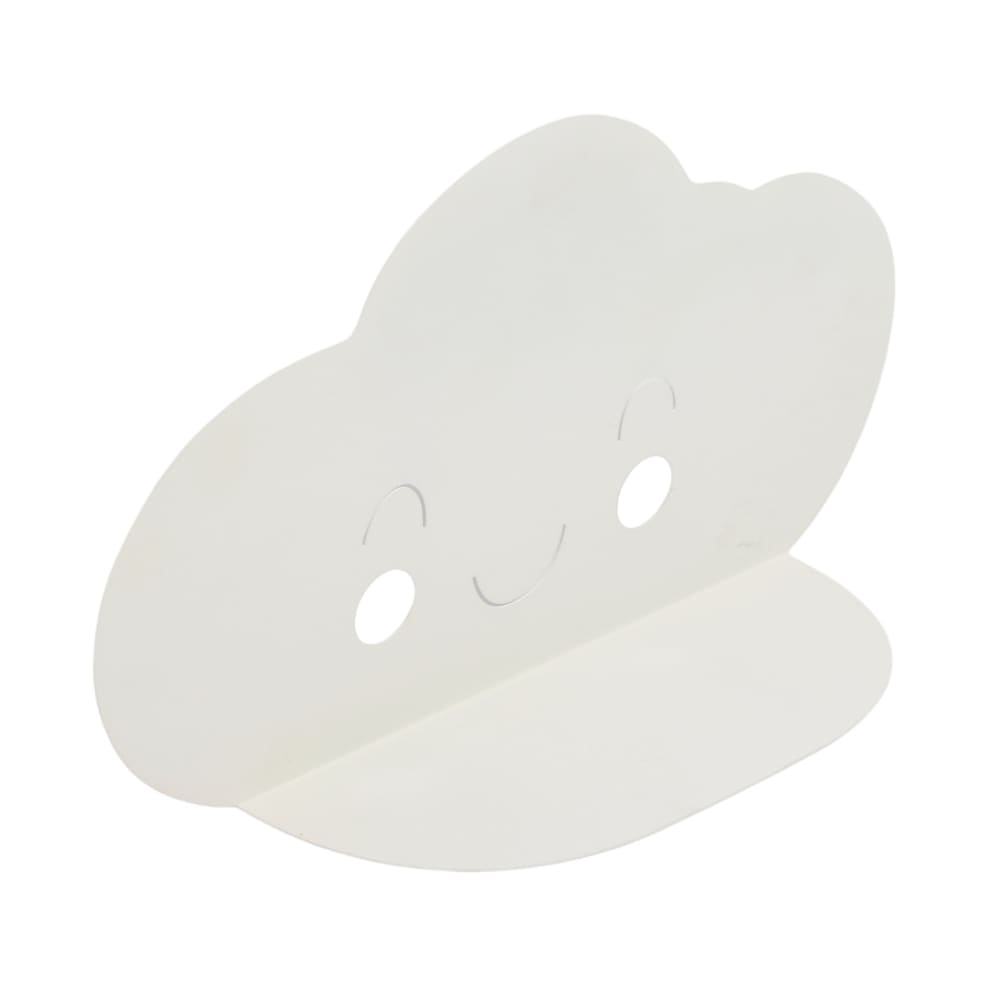 Etagère murale nuage en métal  40x11x22 cm Blanc