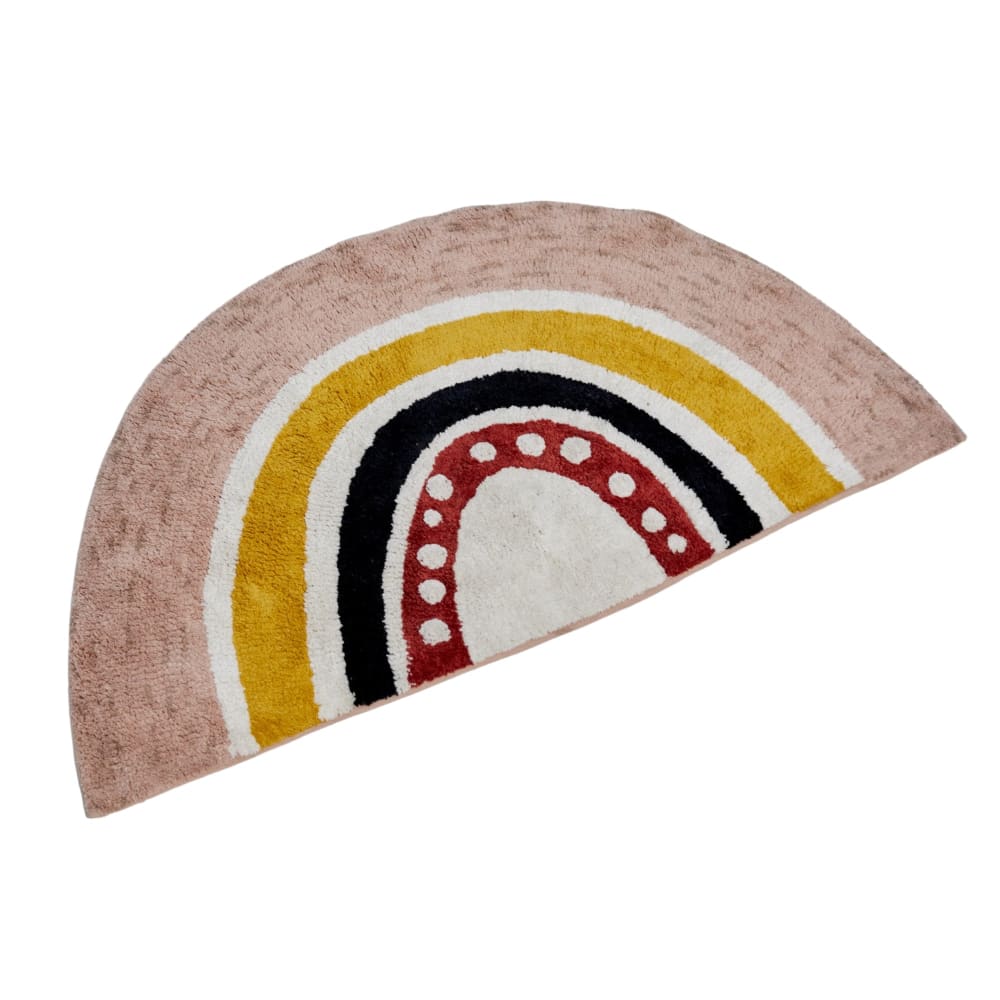 Tapis tufté enfant coton  100x58cm Rose