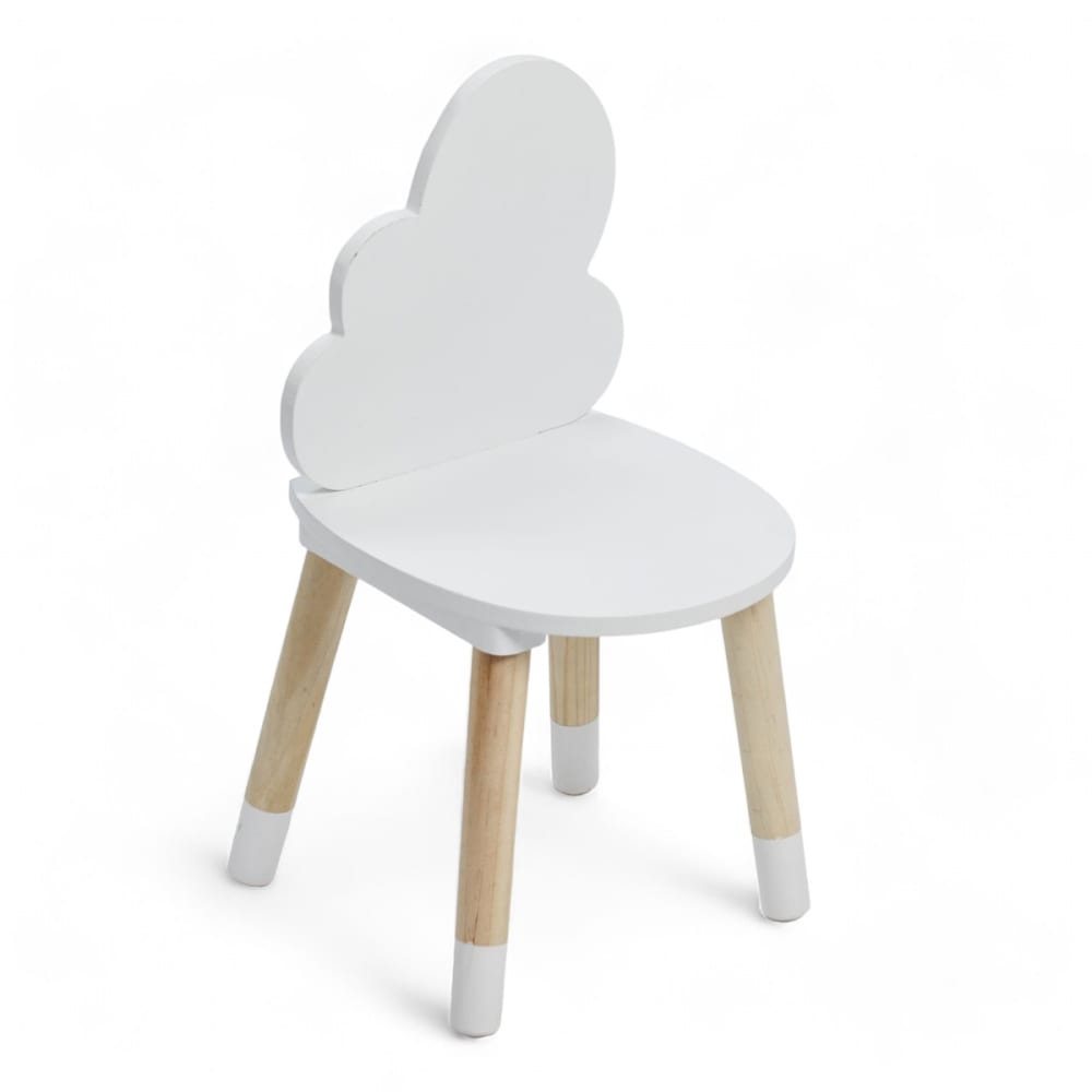 Chaise enfant en forme nuage 25x25x50 cm blanc Chaise enfant en forme nuage 25x25x50 cm blanc