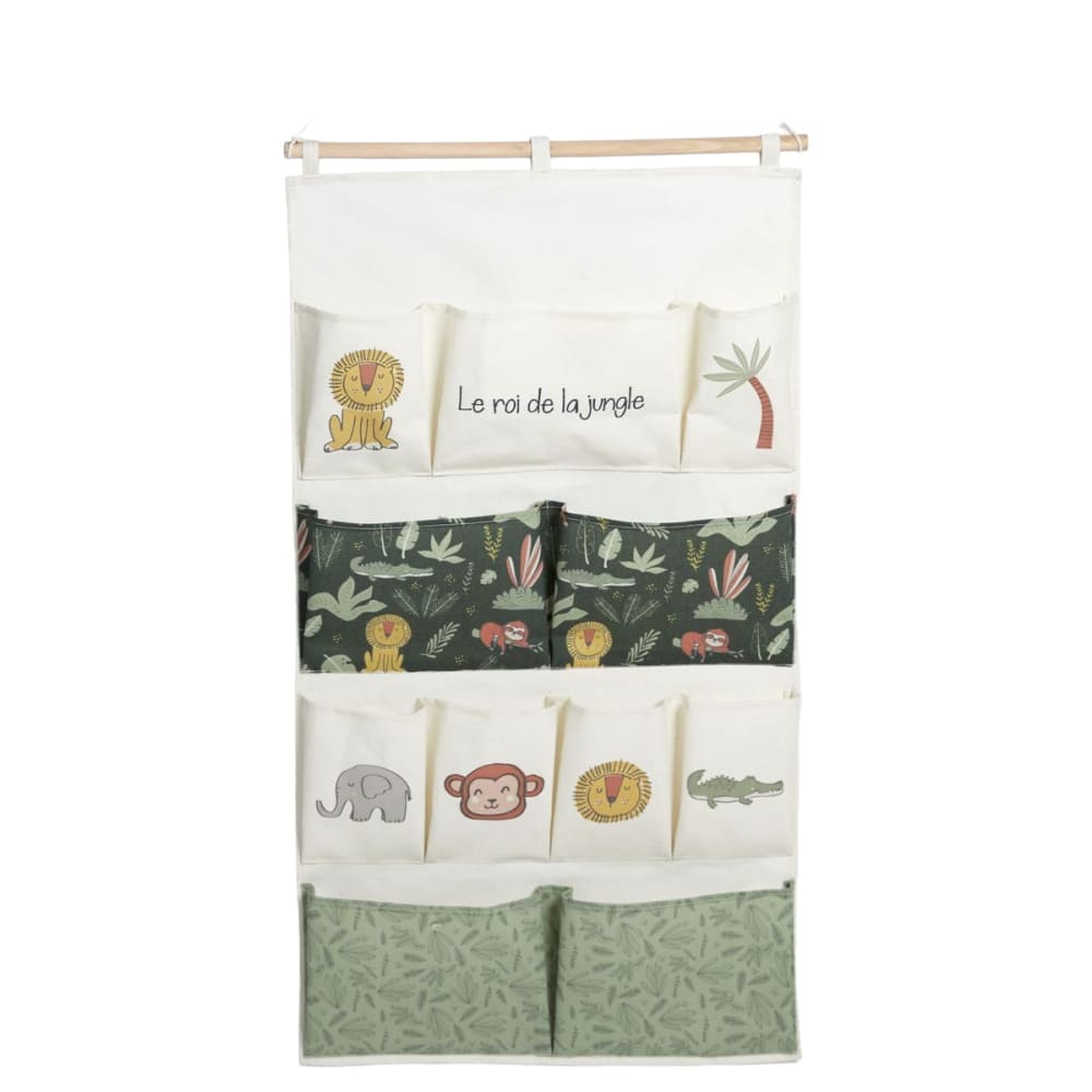 Rangement mural xl tissu 110x60 cm blanc