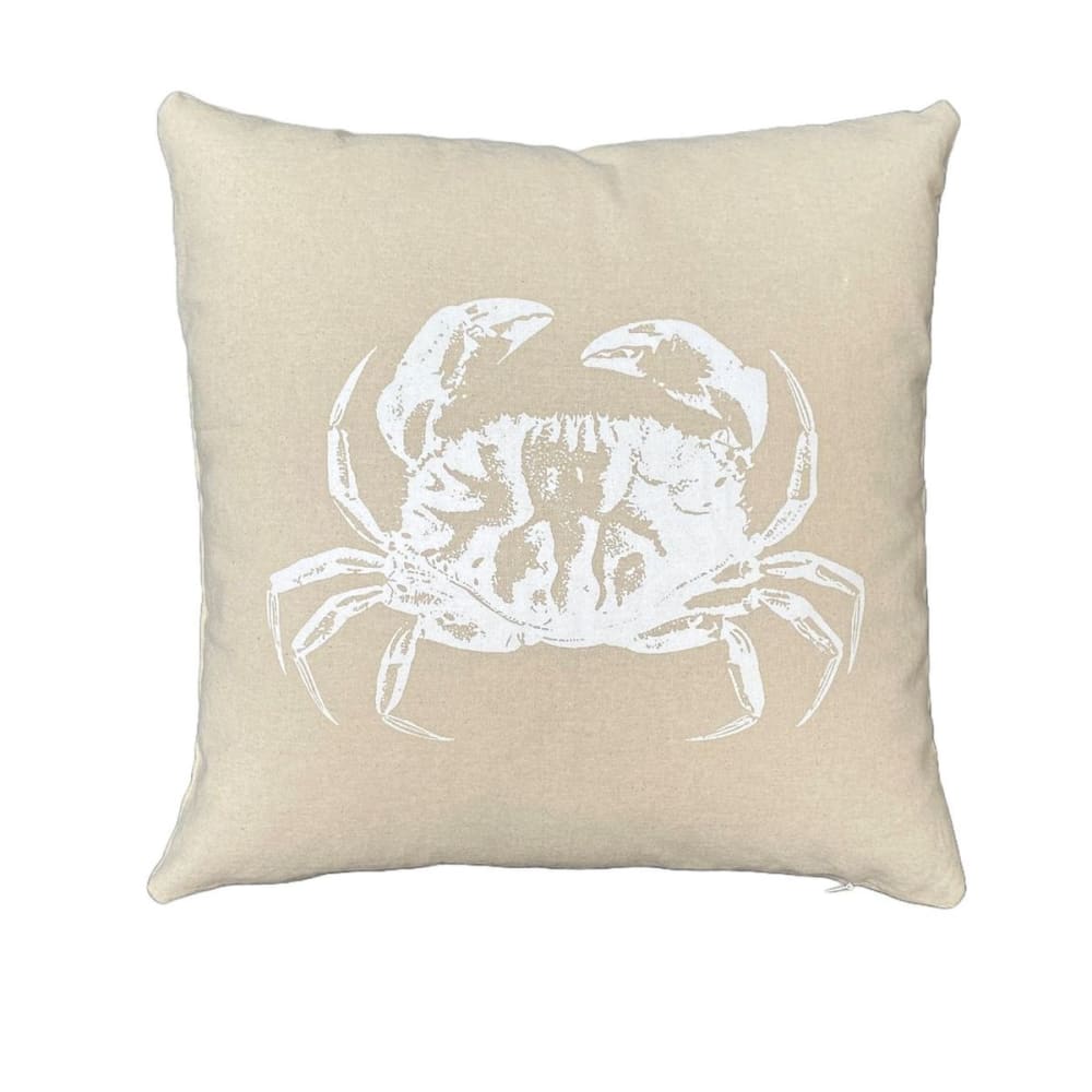 Coussin carré imprimé coton 40x40 cm blanc