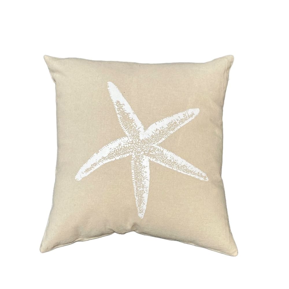 Coussin carré imprimé coton  40x40 cm Blanc