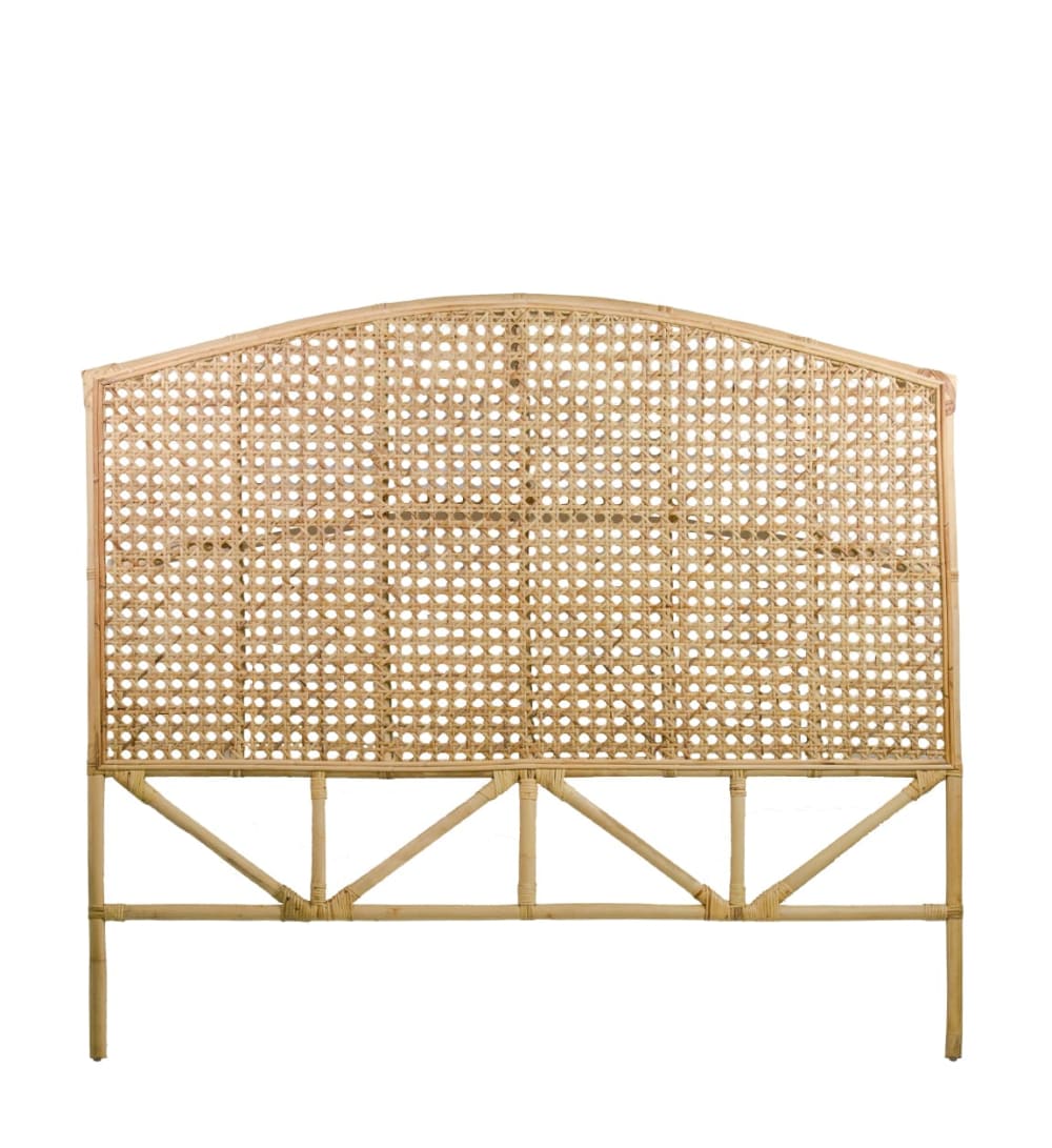 Tête de lit en rotin beige L 160 cm