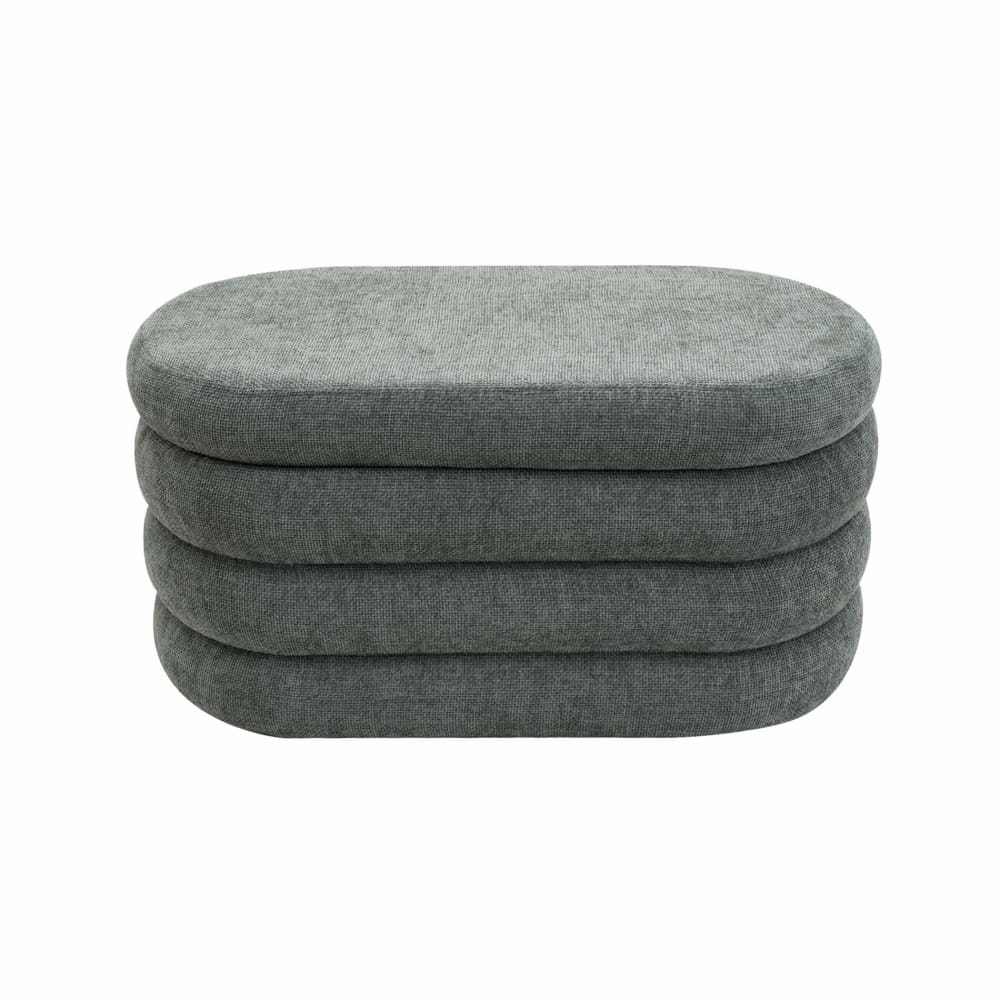 Pouf ovale de rangement