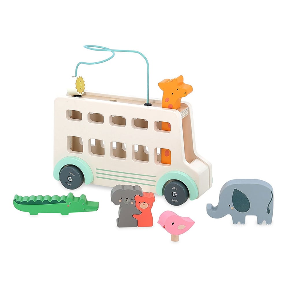 Vilac Bus’Animo Lernspiel aus Holz BEIGE HOLZ Baby