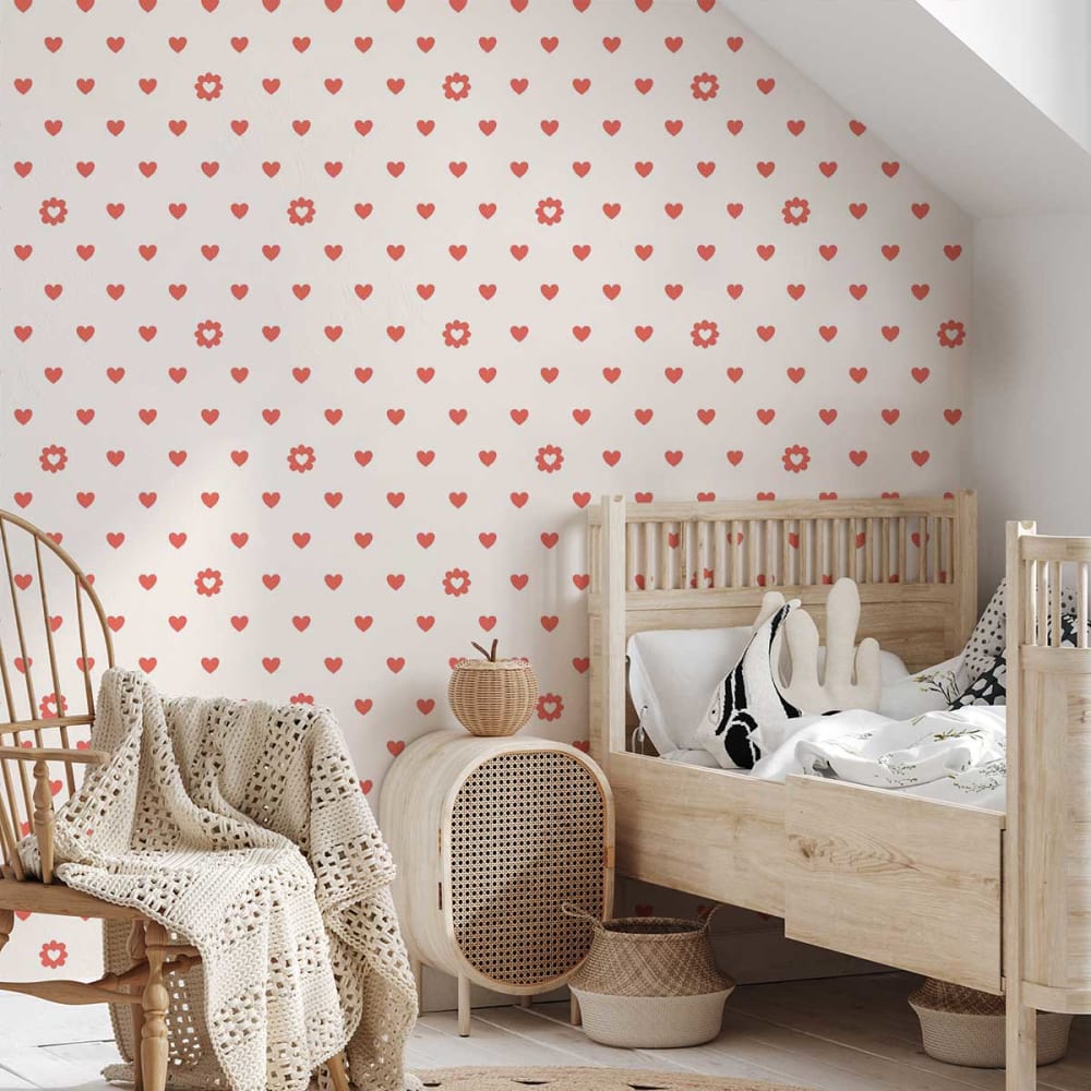 Tapete Liebe Herz 52x1000cm - Maisons Du Monde