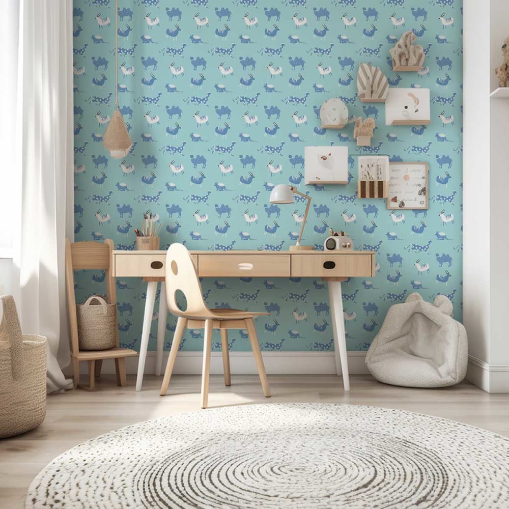 Papier peint enfant chameau