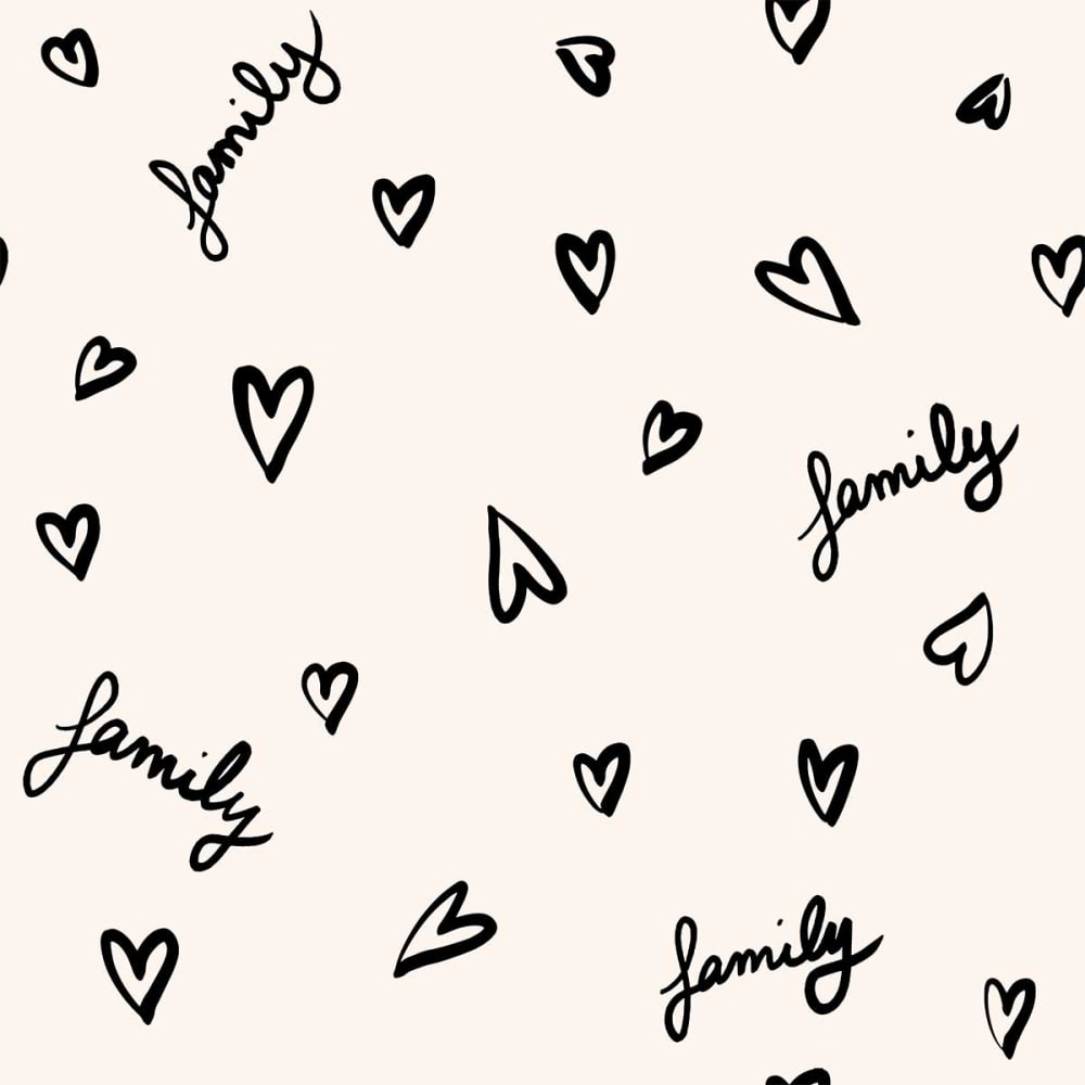 Papier peint amour familial 52x1000 cm - Maisons du Monde