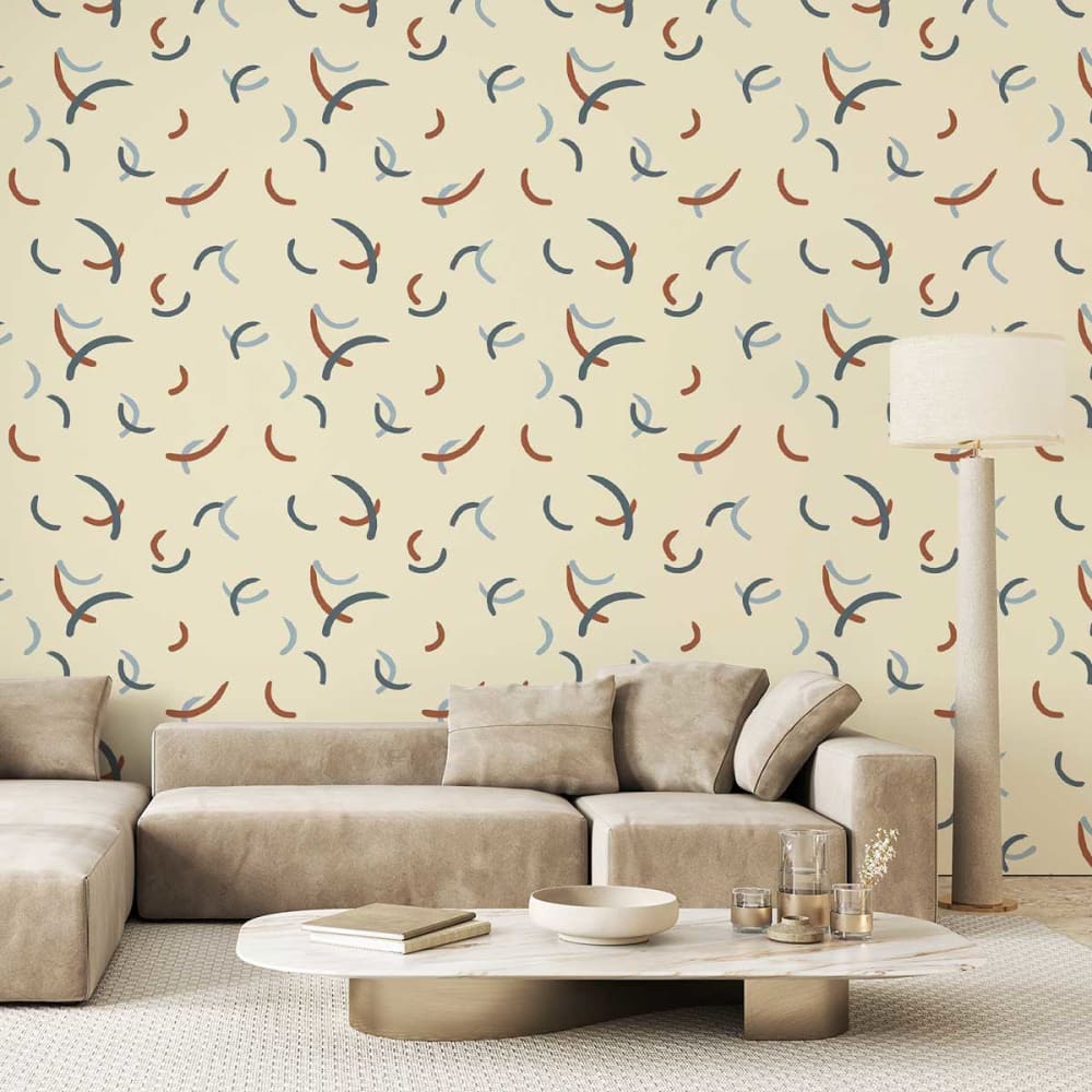 Hexoa Tapete Komma und Leichtigkeit 156x270cm style landhaus Mehrfarbig Vlies