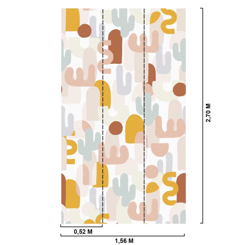 Papier peint point du désert 156x270 cm — vue 3