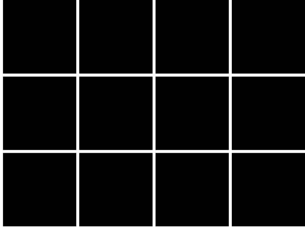 Papier peint carreaux noirs 52x1000 cm — vue 3