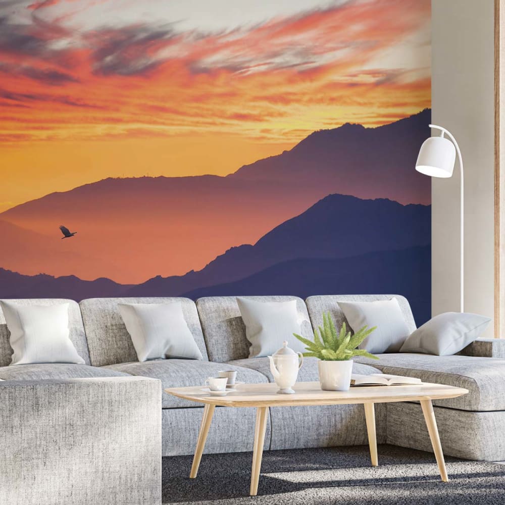Tapete Flug Über den Berg 364x270cm - Maisons Du Monde