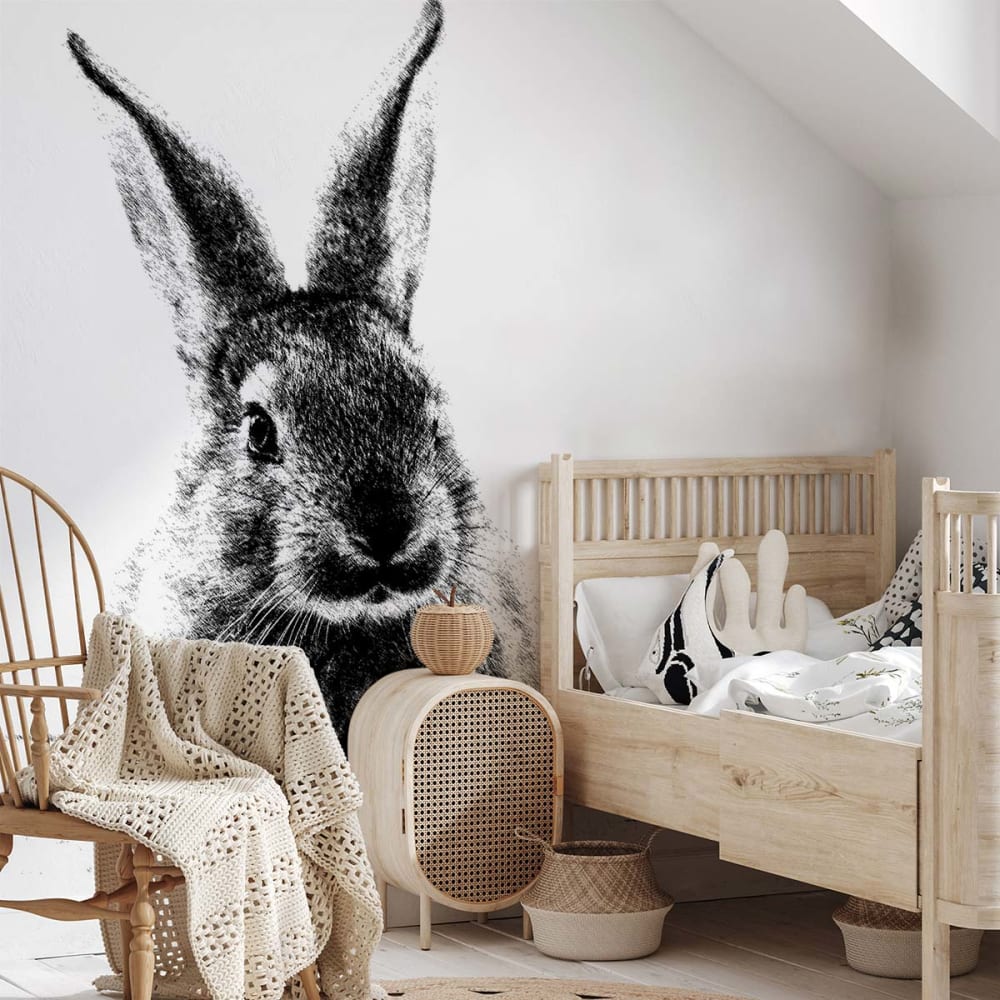 Papier peint lapin géant
