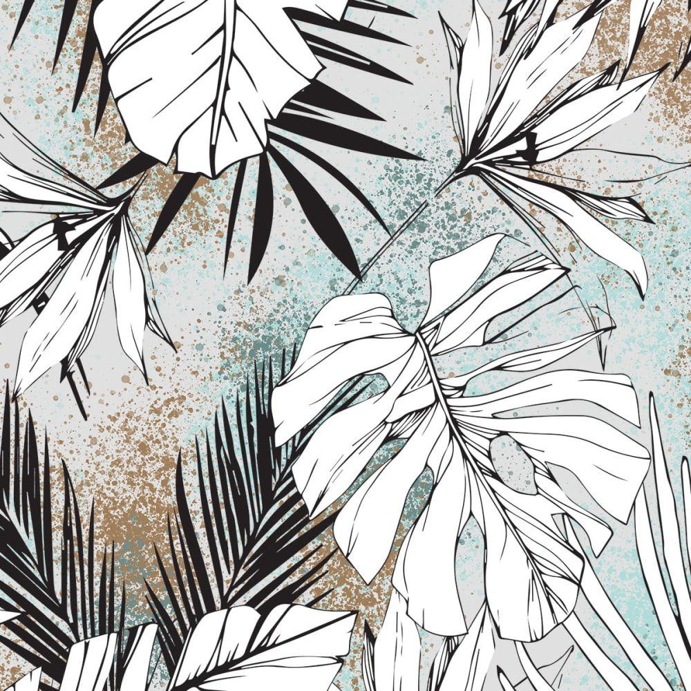 Papier peint feuilles tropicales terre et ciel 364x270 cm — vue 4