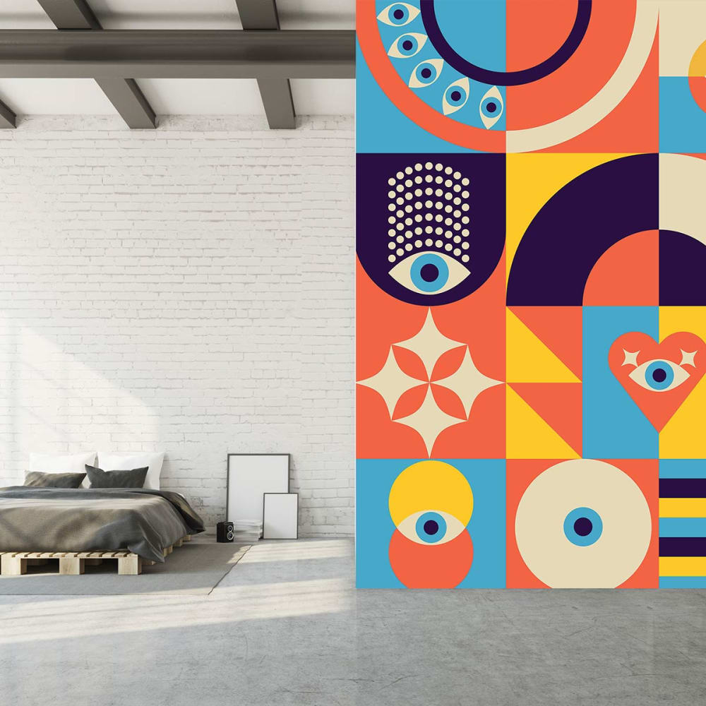 Papier peint l'oeil bleu 208x270 cm