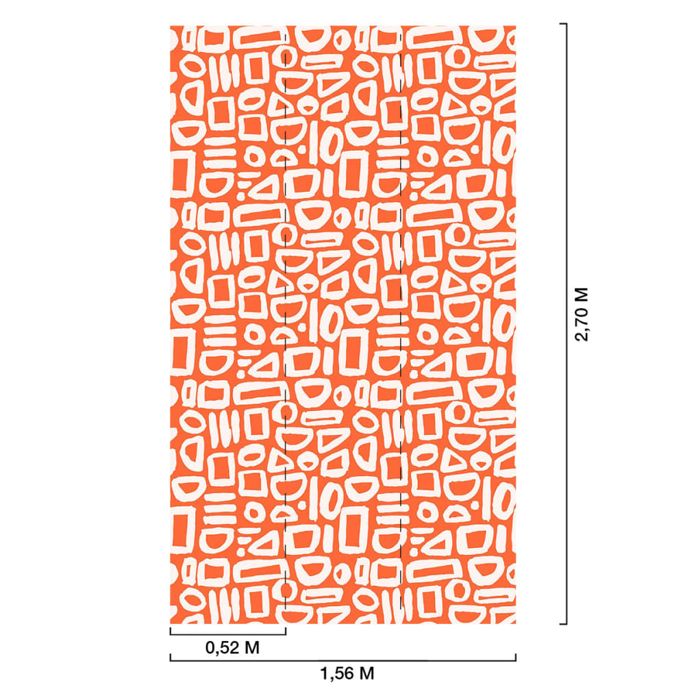 Papier peint contours 156x270 cm — vue 3