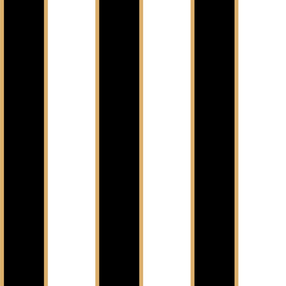 Papier peint rayures noir dorés 52x1000 cm — vue 3