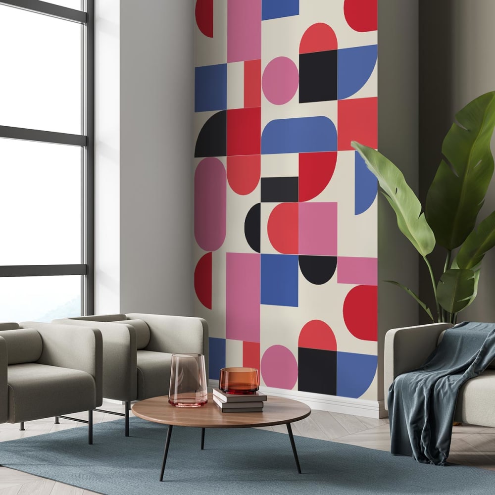 Papier peint rose 156x270