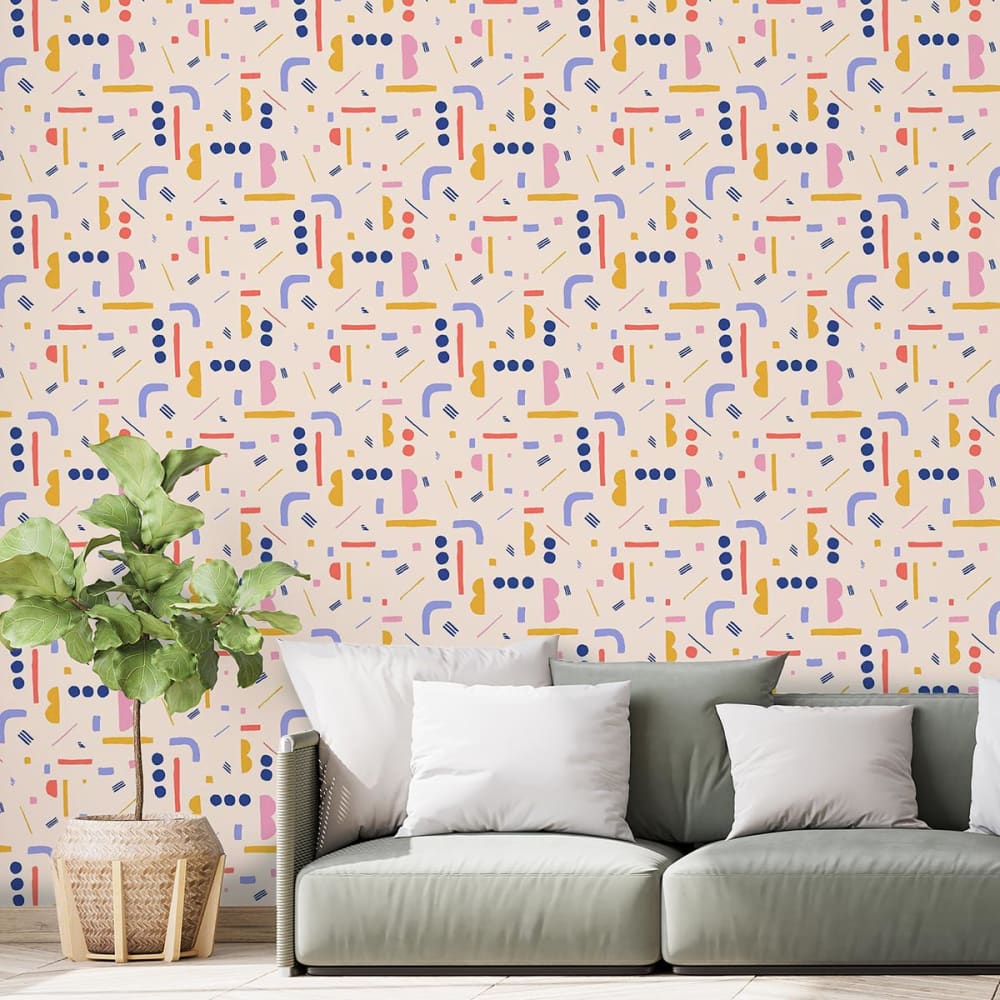 Papier peint symbolique - floral