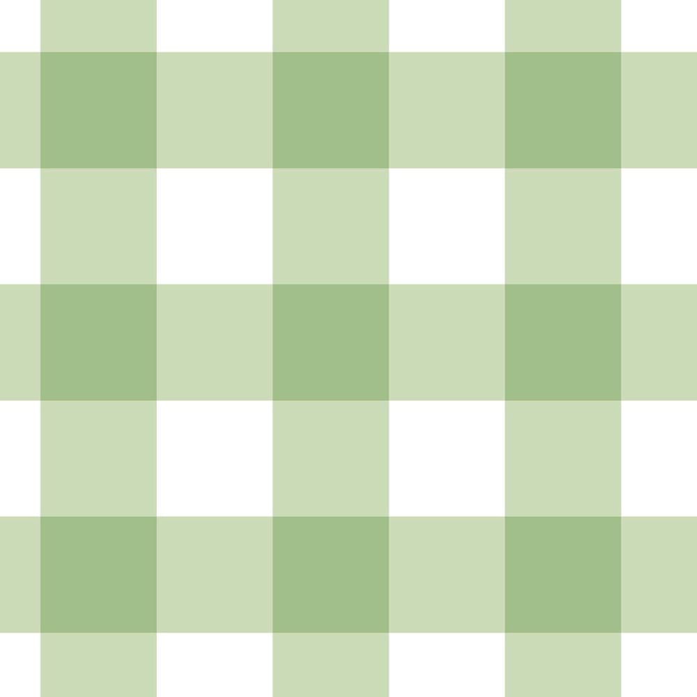 Papier peint papier vichy carreaux verts 52x1000 cm — vue 4