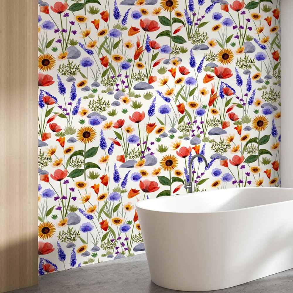 Papier peint sur les - fleurs