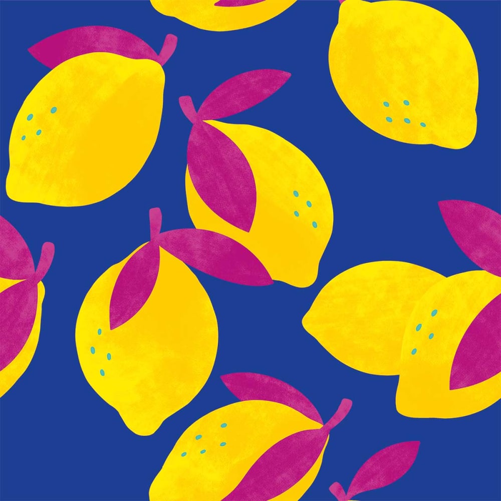 Papier peint citrons pop 52x1000 cm — vue 3