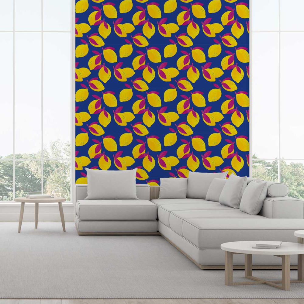 Tapete Pop-Zitronen 52x1000cm - Maisons Du Monde