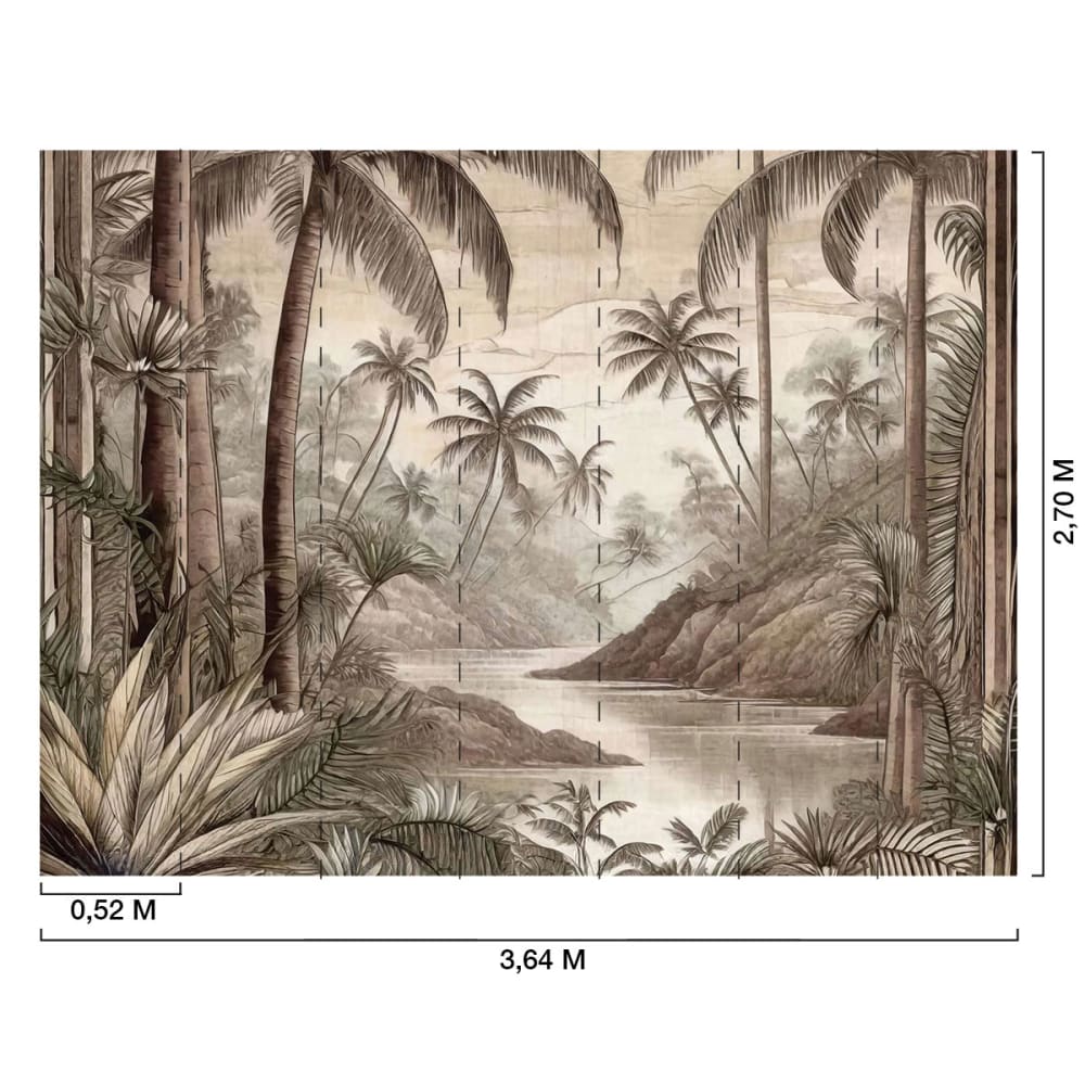 Papier peint forêt en thailande 364x270 cm — vue 3