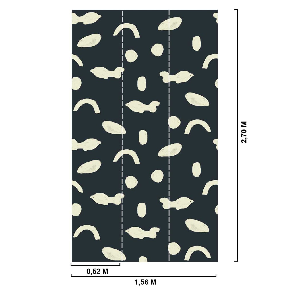 Papier peint gres primitif 156x270 cm — vue 3