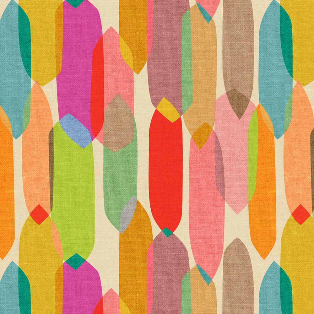 Papier peint patchwork coloré 156x270 cm — vue 4