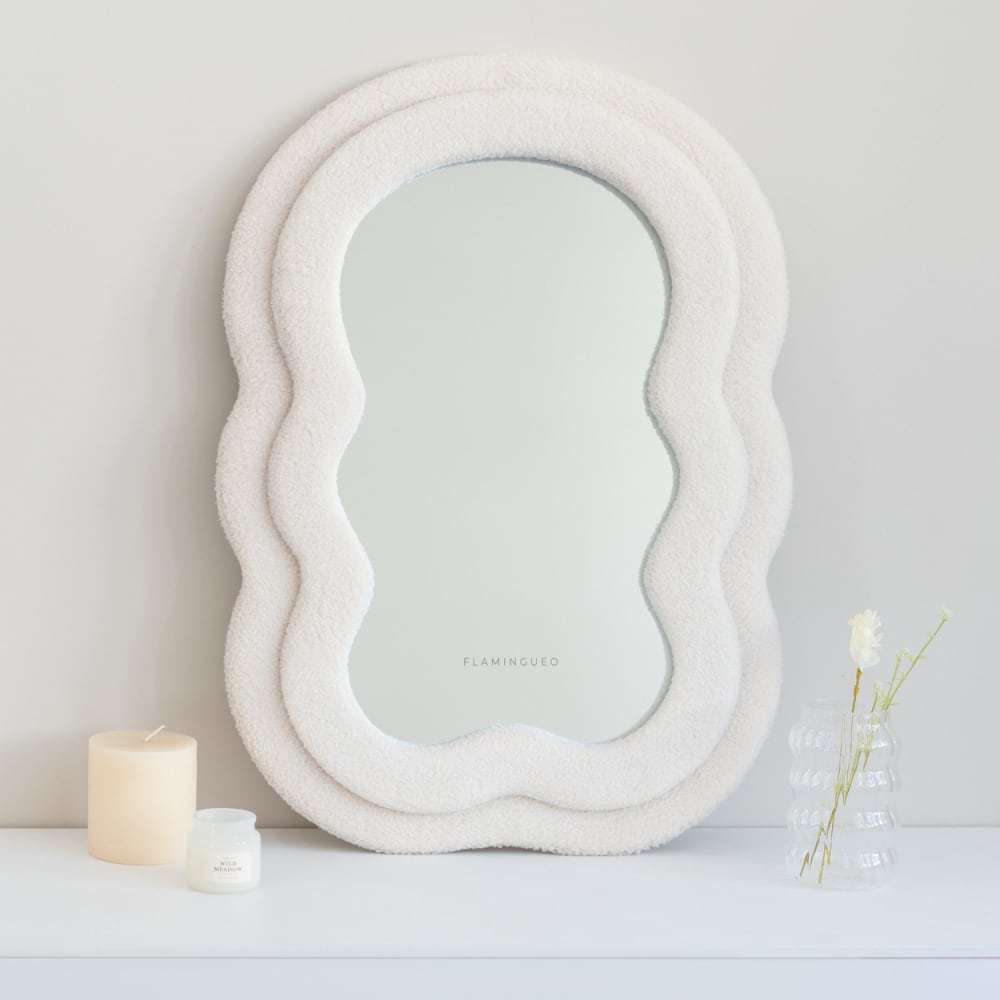 Miroir Mural Asymétrique 70x50x4cm Beige - Maisons du Monde