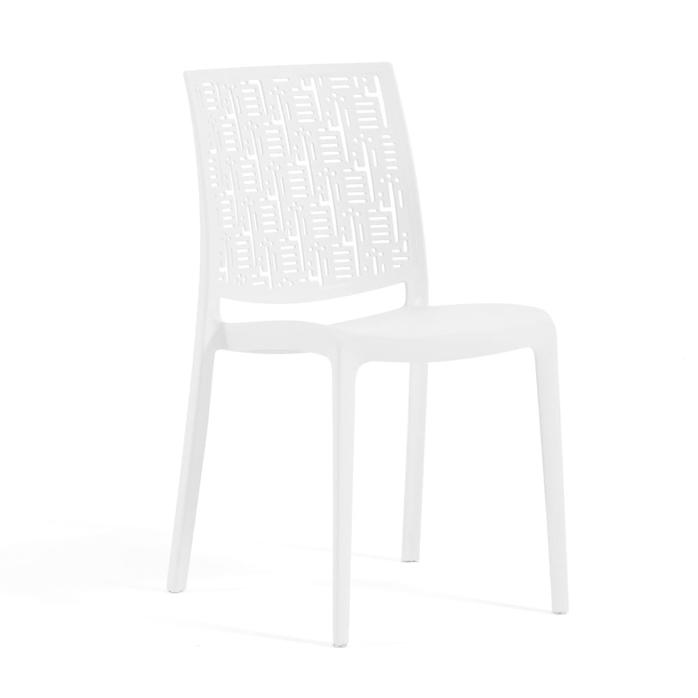 Lot de 6 chaises blanches