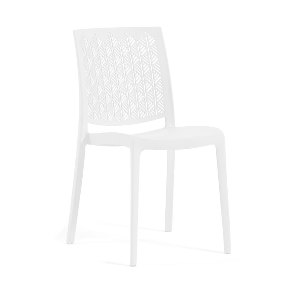 Lot de 4 chaises blanches
