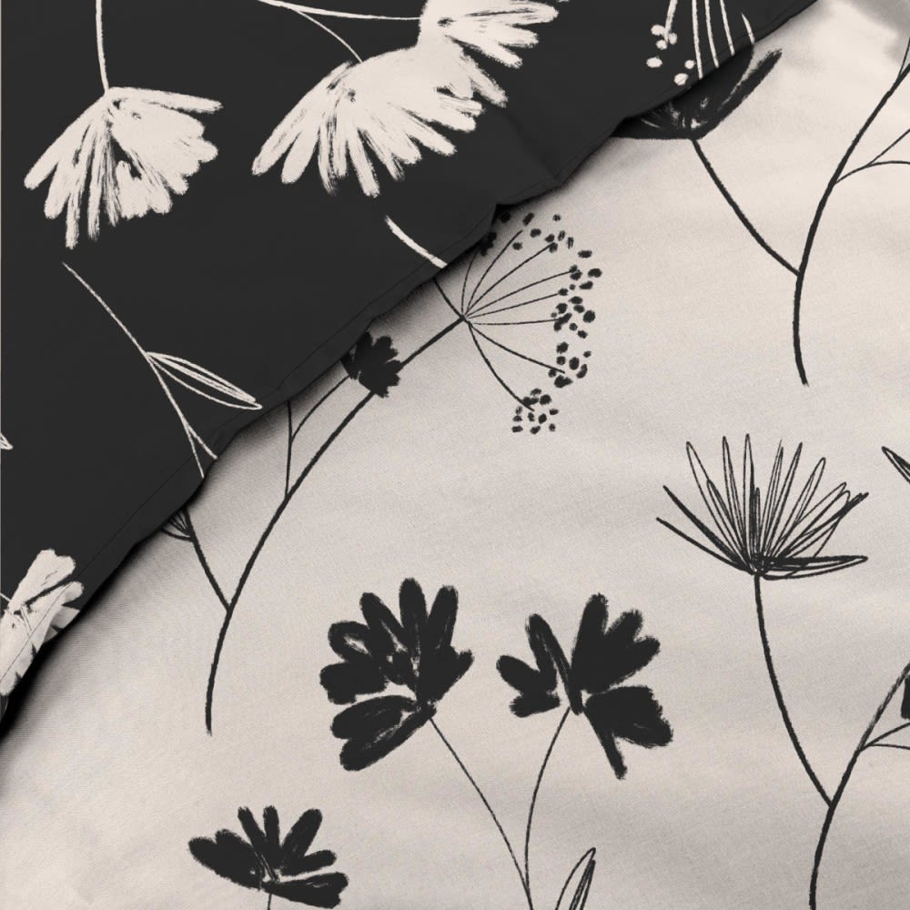 Parure de couette 100% coton 78 fils imprimée 240x220 2 taies - Maisons du Monde