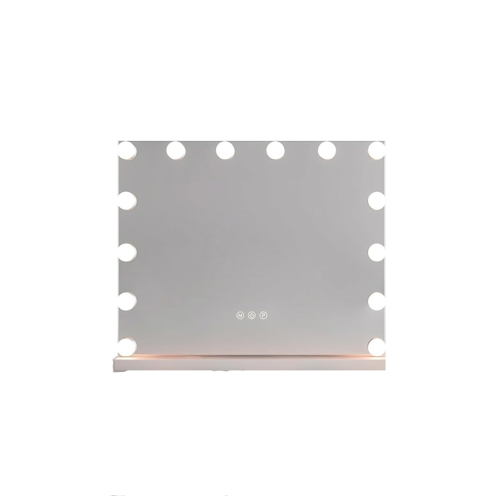 Miroir de maquillage hollywood avec éclairage blanc 50 x 12 x 43 cm