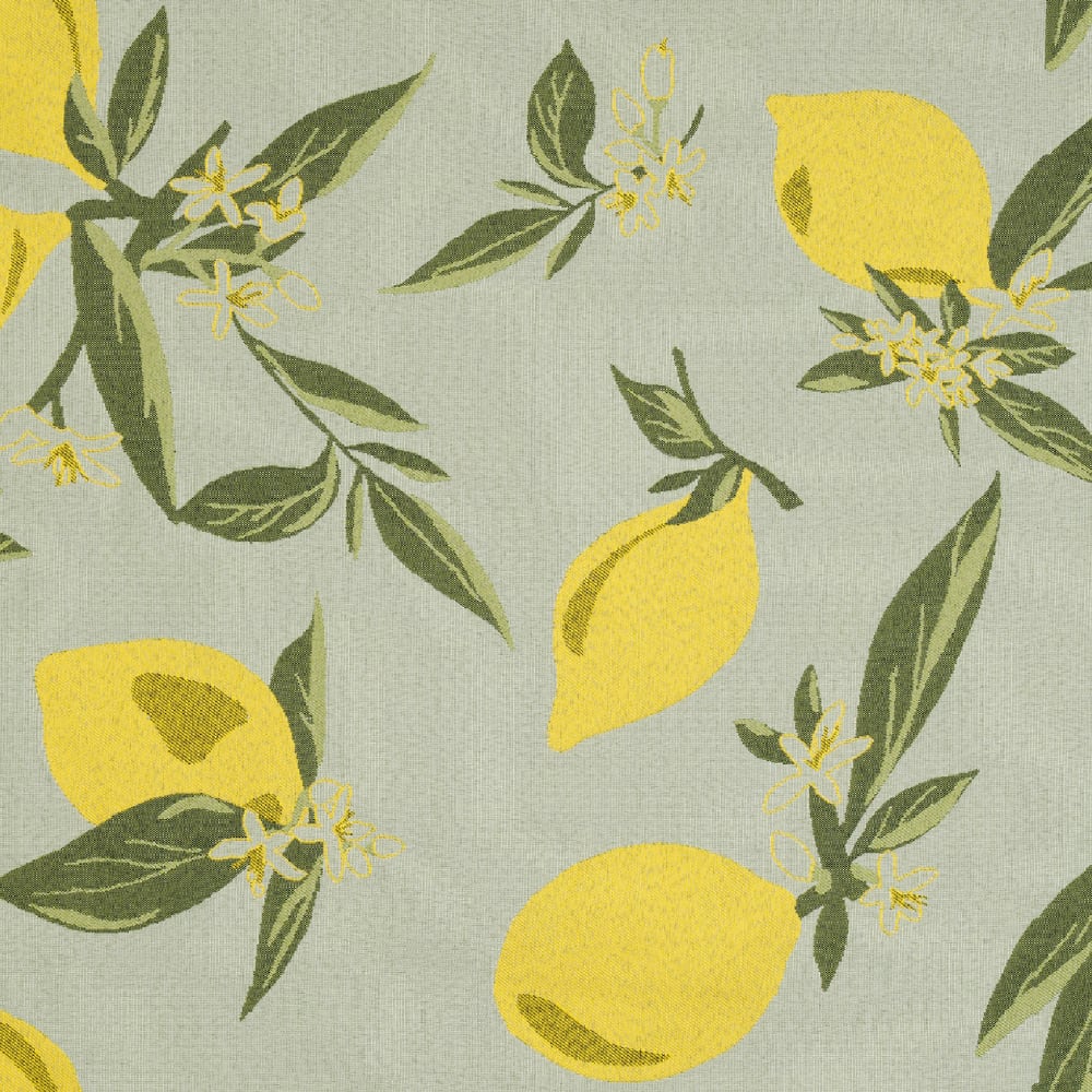 Rideau dolce vita motif citrons coton/polyester vert 140x260 cm — vue 4