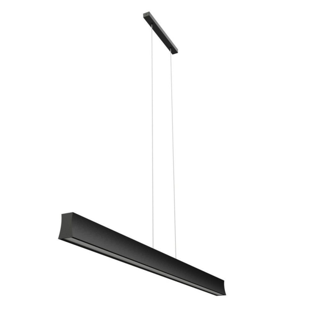 Suspension de cuisine led métal noir