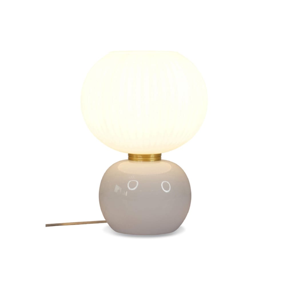 Lampe de chevet en verre blanc — vue 4