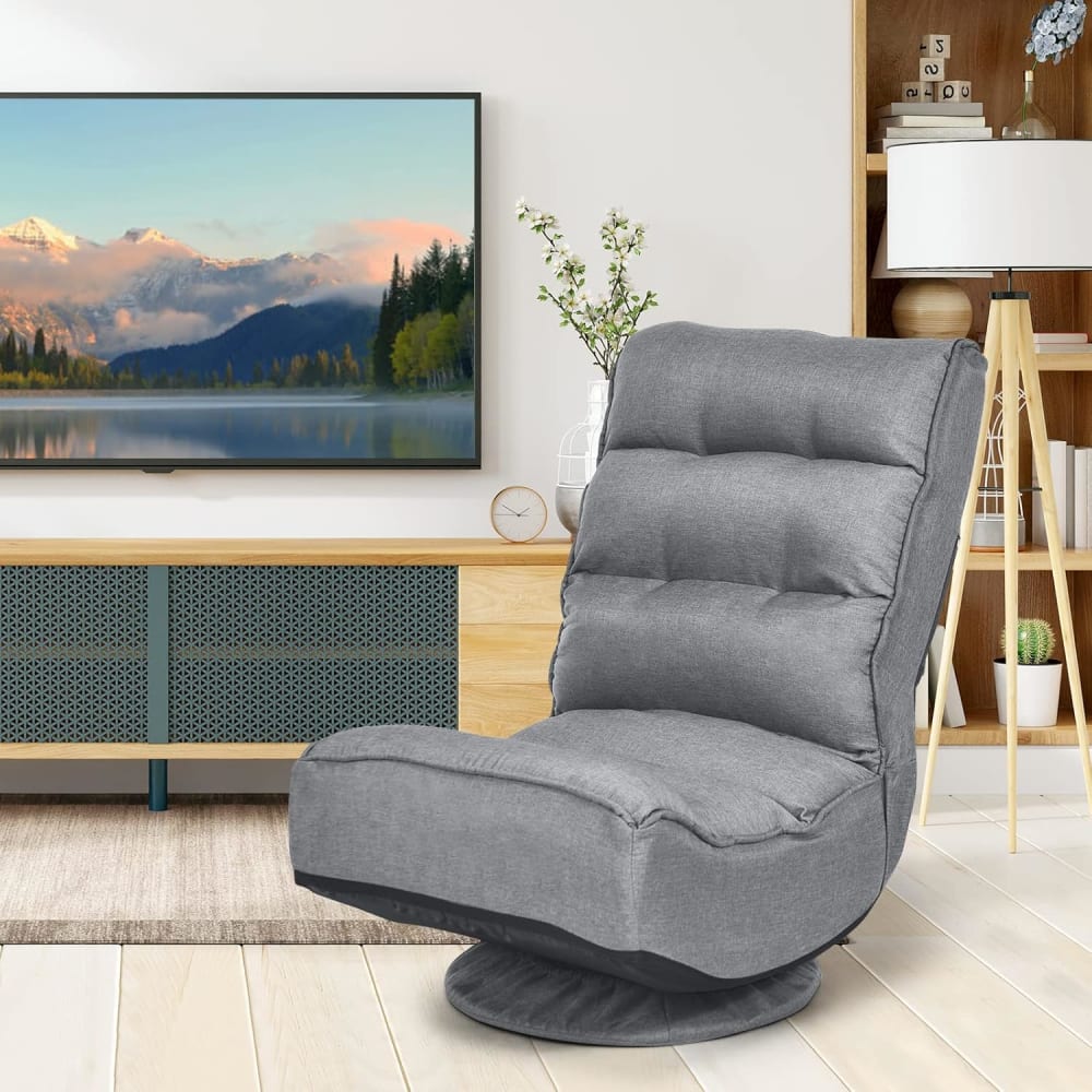 Chaise de sol ergonomique avec dossier pliable 75x59x83cm