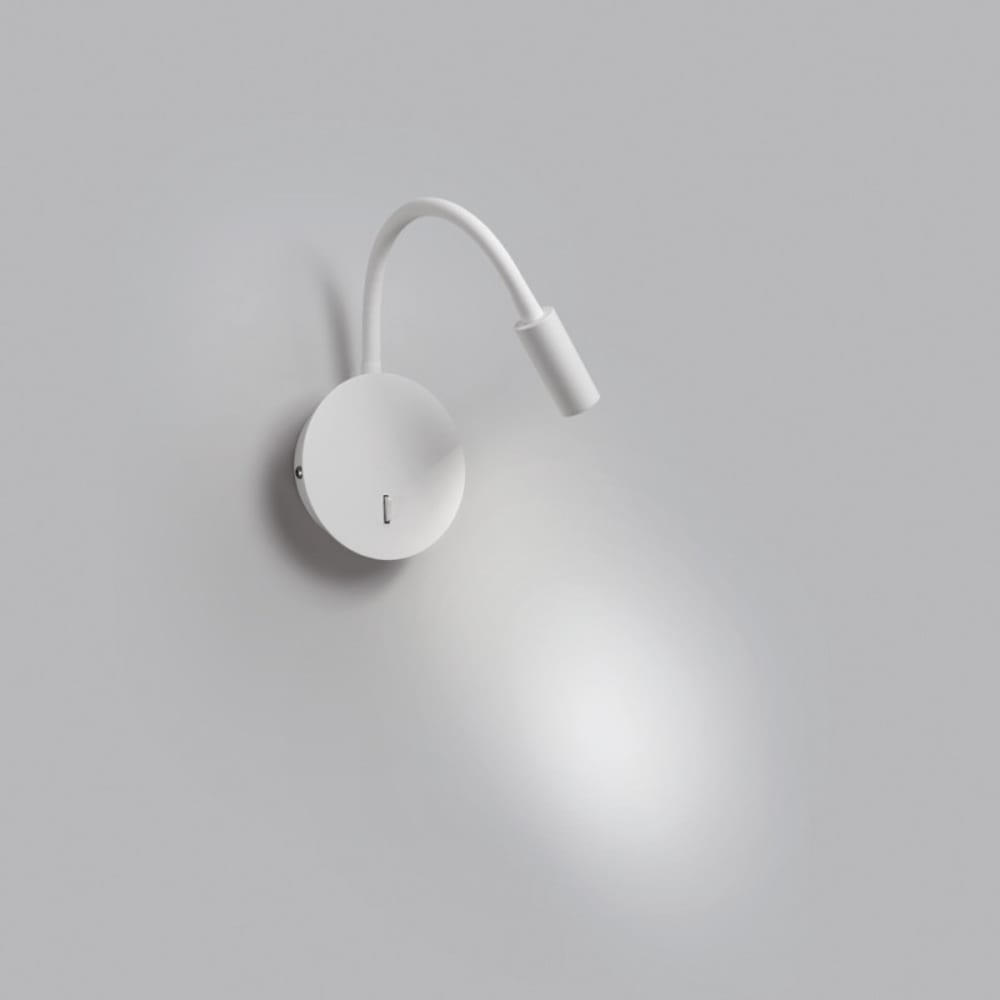 Applique de chevet led avec interrupteur blanc mat - Maisons du Monde