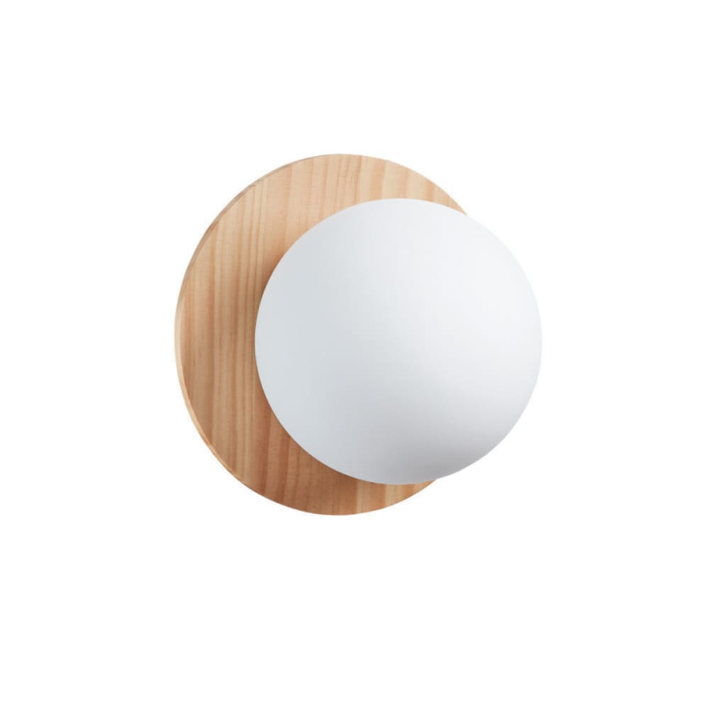 Applique salle de bain bois naturel