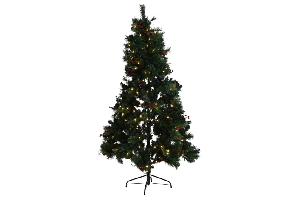Arbol navidad led pvc verde 120x120x195cm