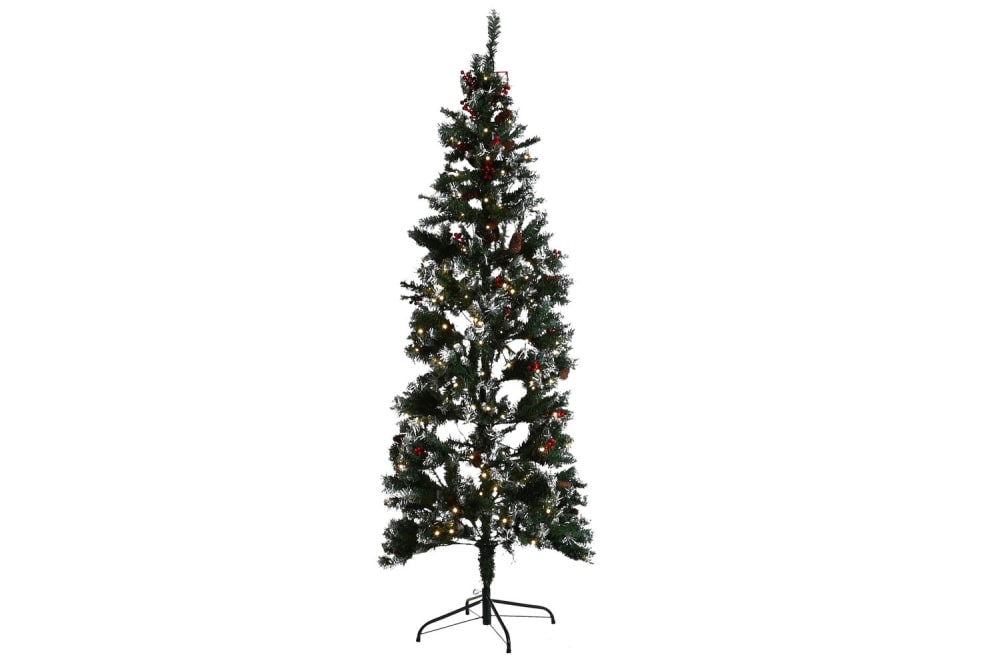 Arbol navidad pe metal verde 70x70x210 cm