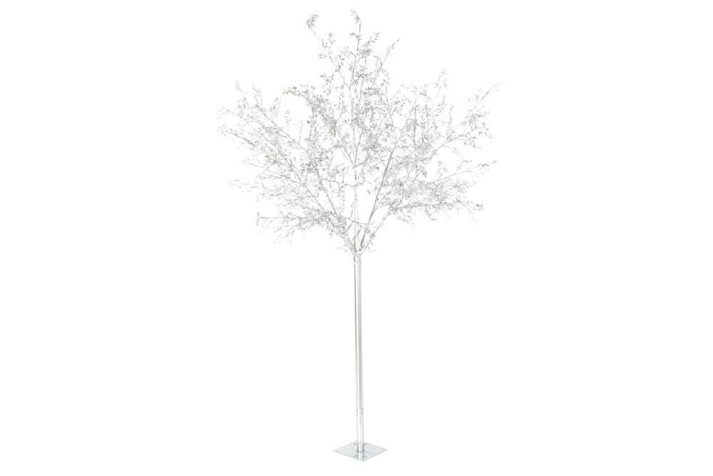 Arbol navidad led metal plateado 120x120x220 cm