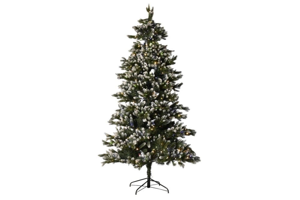 Arbol navidad led pe nevado 140x140x240cm